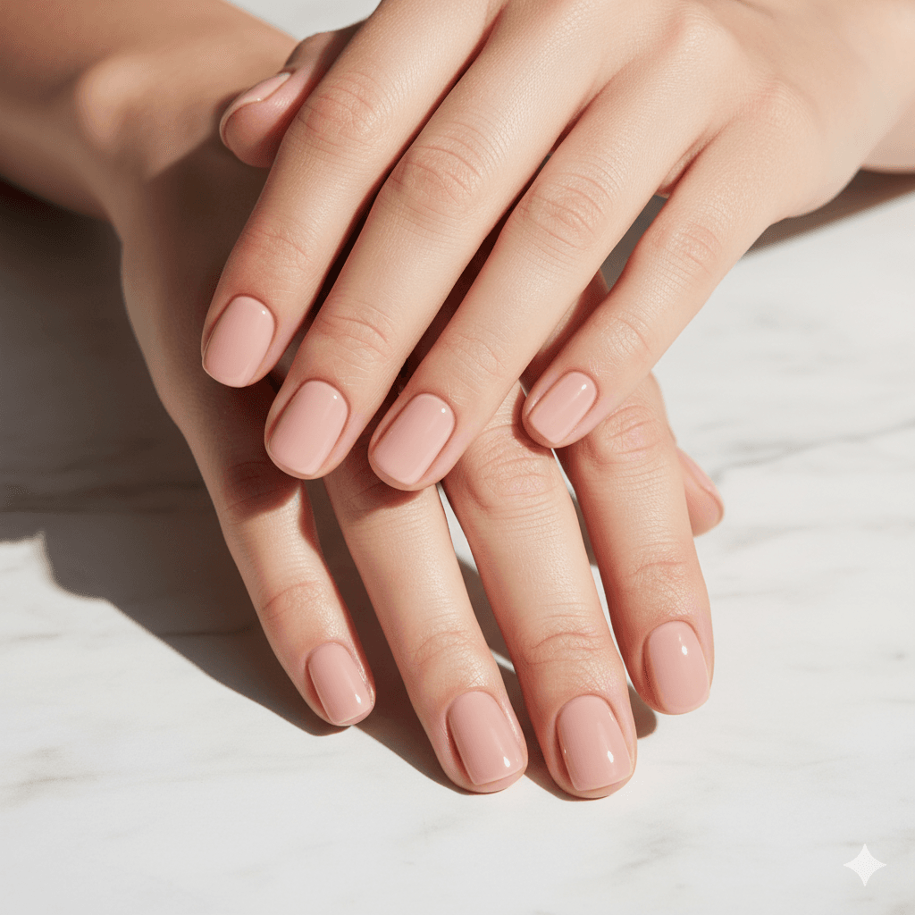 “Classic Hollywood red nails with a high-gloss finish and elegant celebrity-style manicure.”