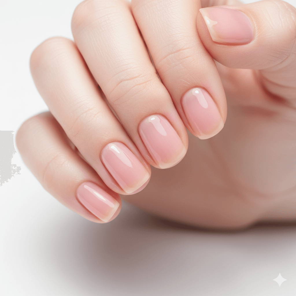 “Cuticle oil applied to fingernails to moisturize cuticles and promote nail health