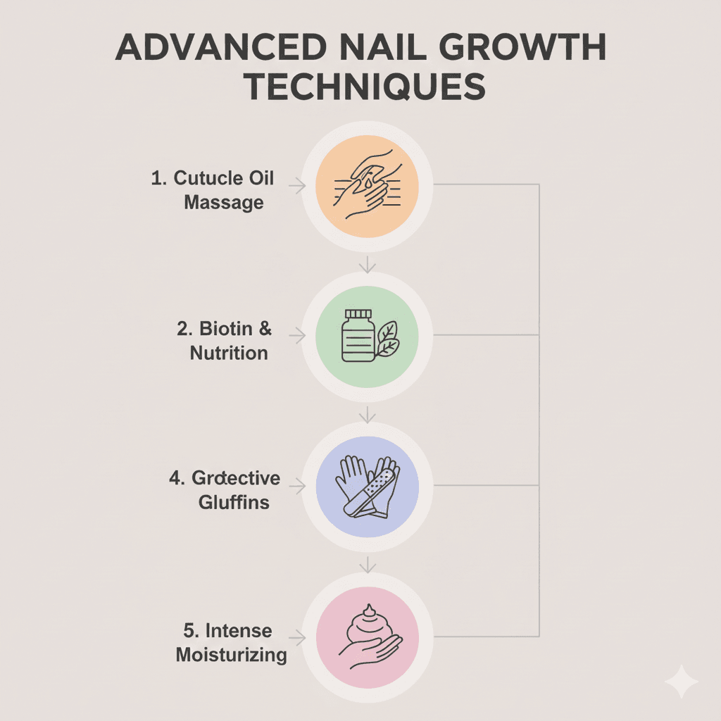 “Close-up diagram of the nail matrix at the base of the fingernail where new nail cells are produced.”