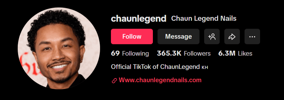 Chaun Legend celebrity nail artist long stiletto and coffin nail shapes