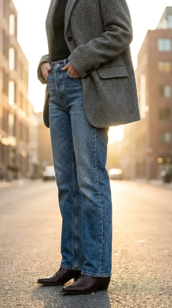 How to Style a Blazer with Jeans, By Fit